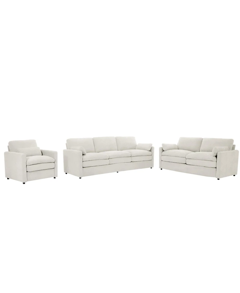 Streamdale Furniture Cozy Upholstered Cloud Sofa Set
