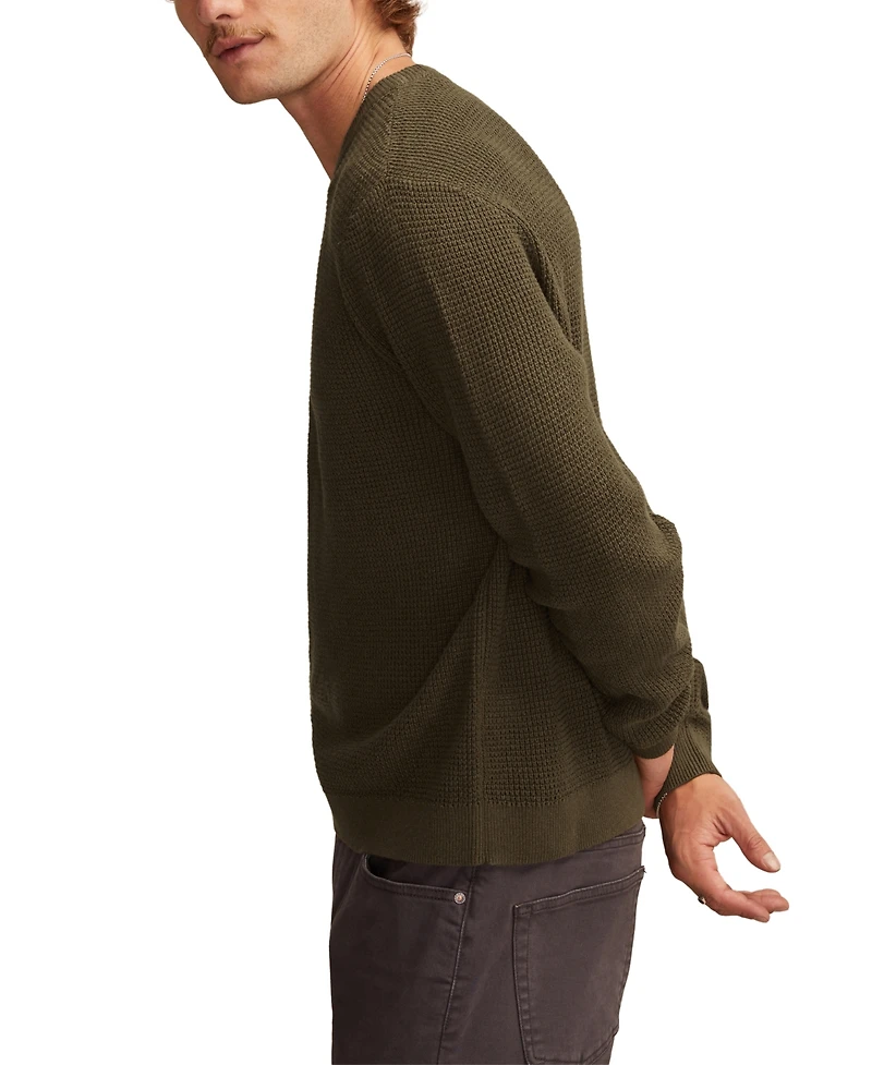 Lucky Brand Men's Waffle Crewneck Sweater