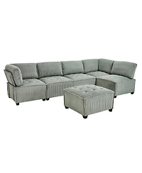 Streamdale Furniture U-Shaped Modular Sectional Sofa with Reversible Chaise