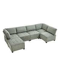 Streamdale Furniture U-Shaped Modular Sectional Sofa with Reversible Chaise