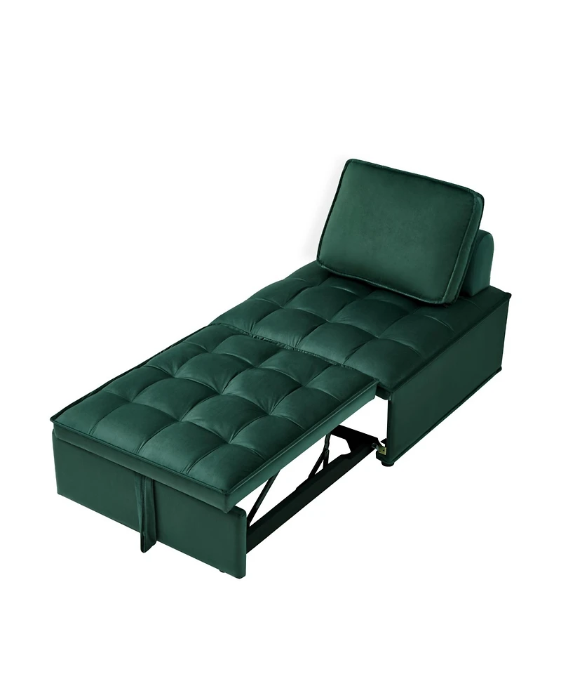Streamdale Furniture Sleeper Sofa Bed with Adjustable Backrest (Green