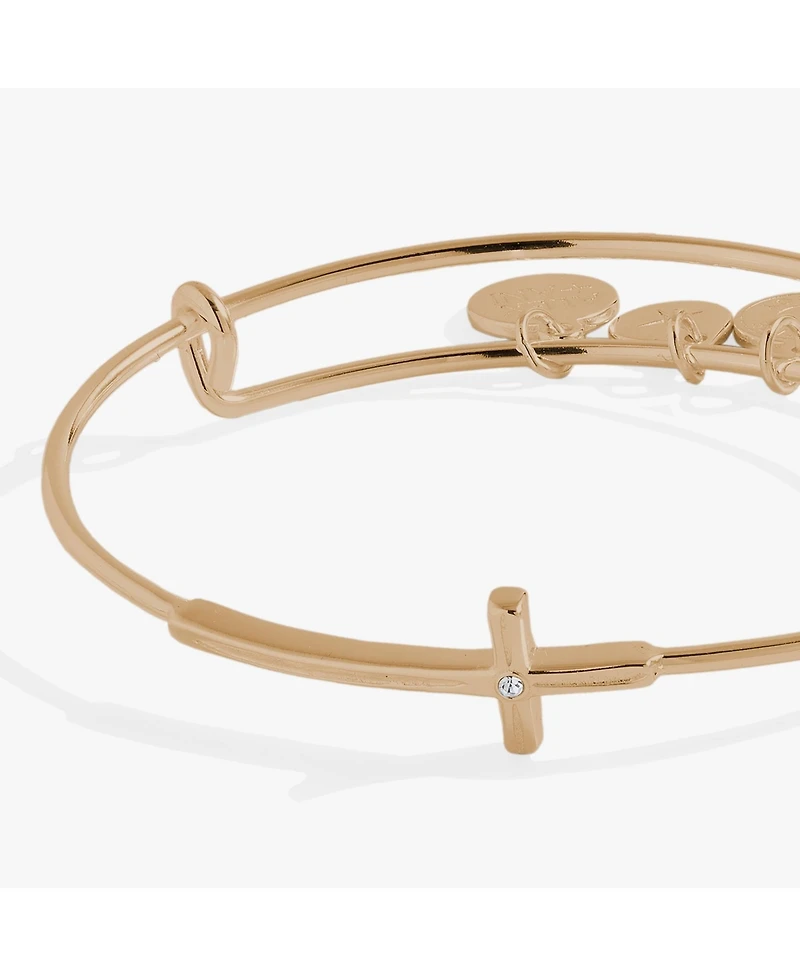 Cross Inline Bangle Bracelet