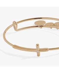 Cross Inline Bangle Bracelet