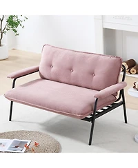 Streamdale Furniture Pink 53-inch Sofa Small Apartment Living