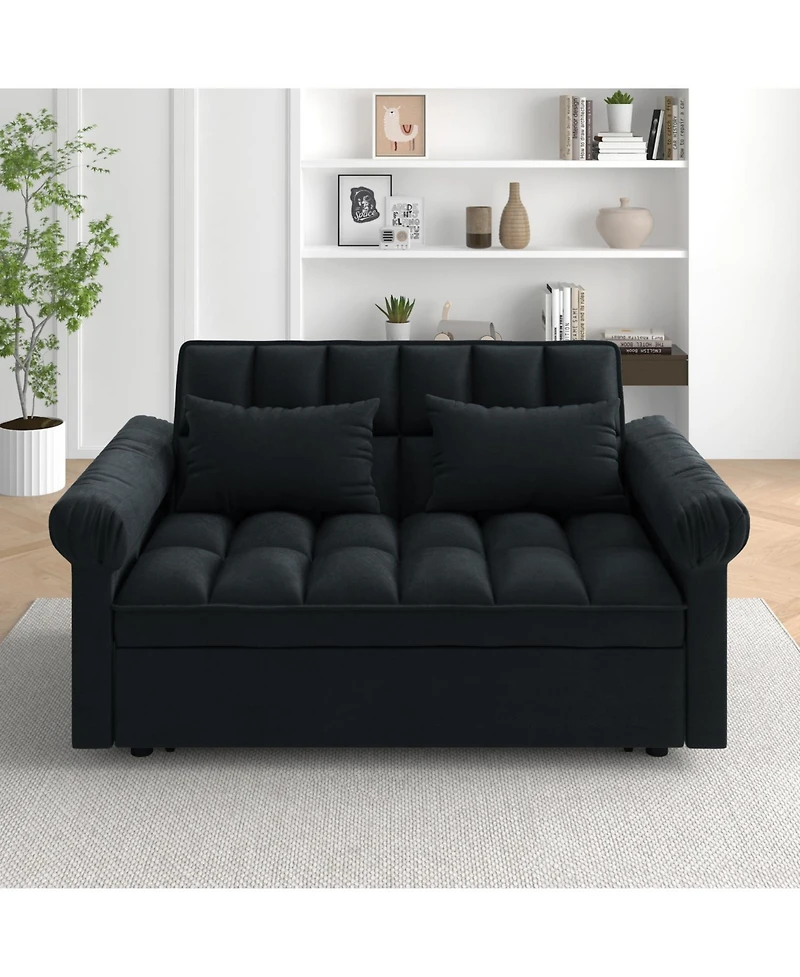 Streamdale Furniture Loveseats Sofa Bed with Pull-out Bed