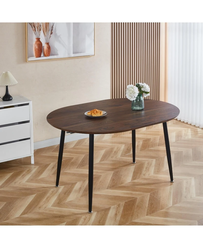 Streamdale Furniture Extensible Walnut Table - 100/140/180cm