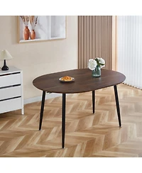 Streamdale Furniture Extensible Walnut Table - 100/140/180cm