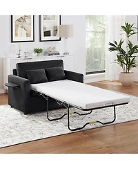 Streamdale Furniture Sofa Bed Sleeper with Foldable Table, Usb Ports