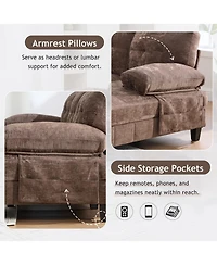 Streamdale Furniture Streamdale U-Shaped Chenille Sectional Sofa with Dual Chaise & Storage