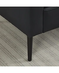 Streamdale Furniture Cat Paw Leather Sofa 2PC Black