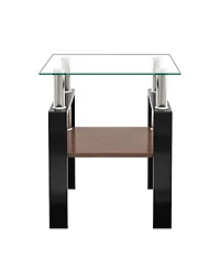Streamdale Furniture 2 Modern Glass Tea/Coffee Tables
