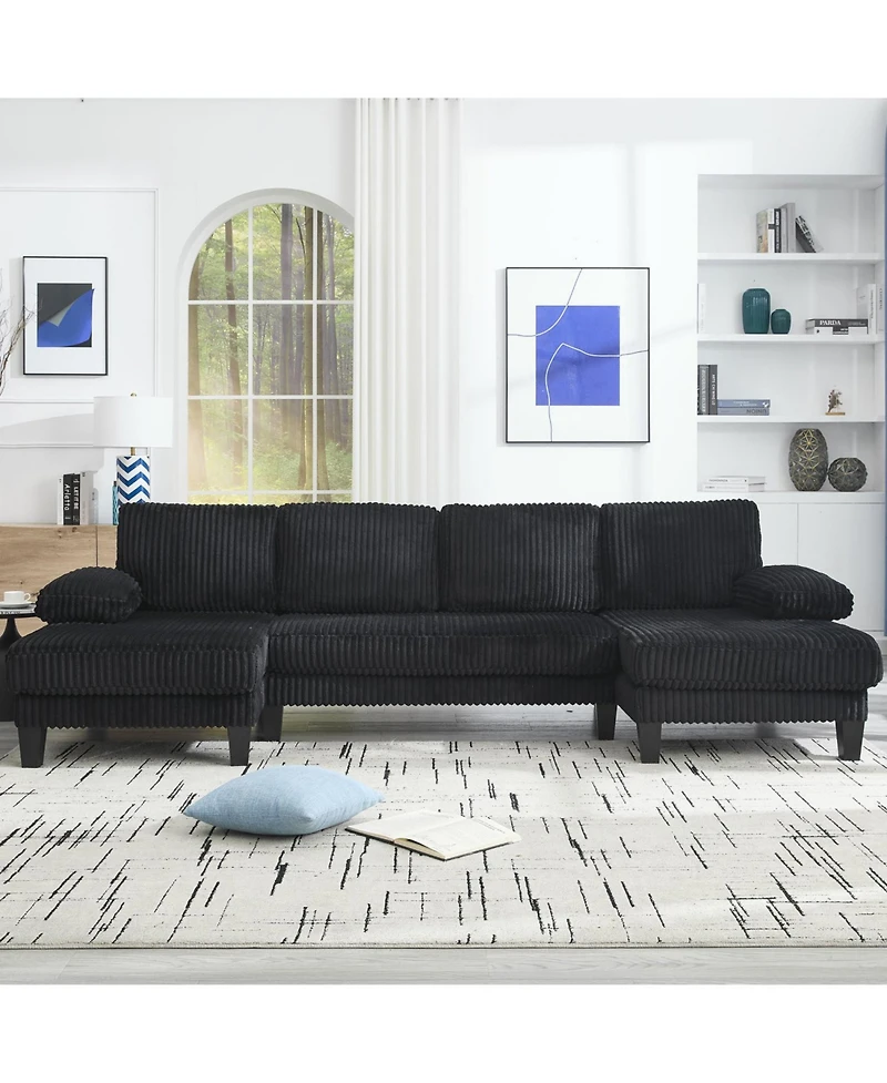 Streamdale Furniture U-Shaped Sofa with Double Chaise