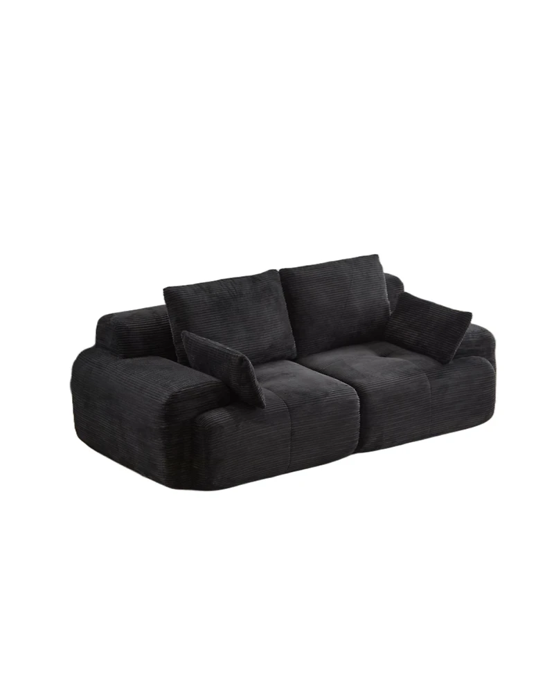 Streamdale Furniture Modern Memory Foam Corduroy Sectional Sofa