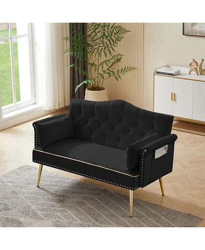 Streamdale Furniture Velvet Loveseat Sofa