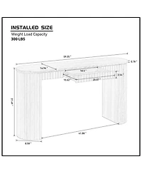 Streamdale Furniture Modern Console Table with Drawer - Black