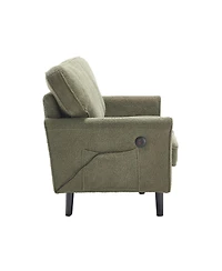 Streamdale Furniture Mid-Century Loveseat with Usb, Removable Cover