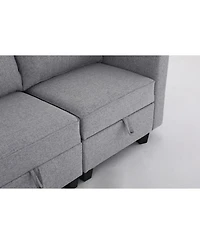 Streamdale Furniture Convertible Modular Sectional Sofa with Storage & Reversible Chaise