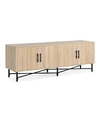 Streamdale Furniture 4-Door Tv Cabinet with Adjustable Shelves