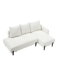 Streamdale Furniture Corduroy Sofa with 3 Pillows