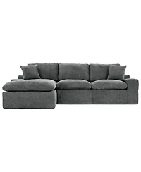 Streamdale Furniture Cloud Sectional Sofa 107.9" Grey