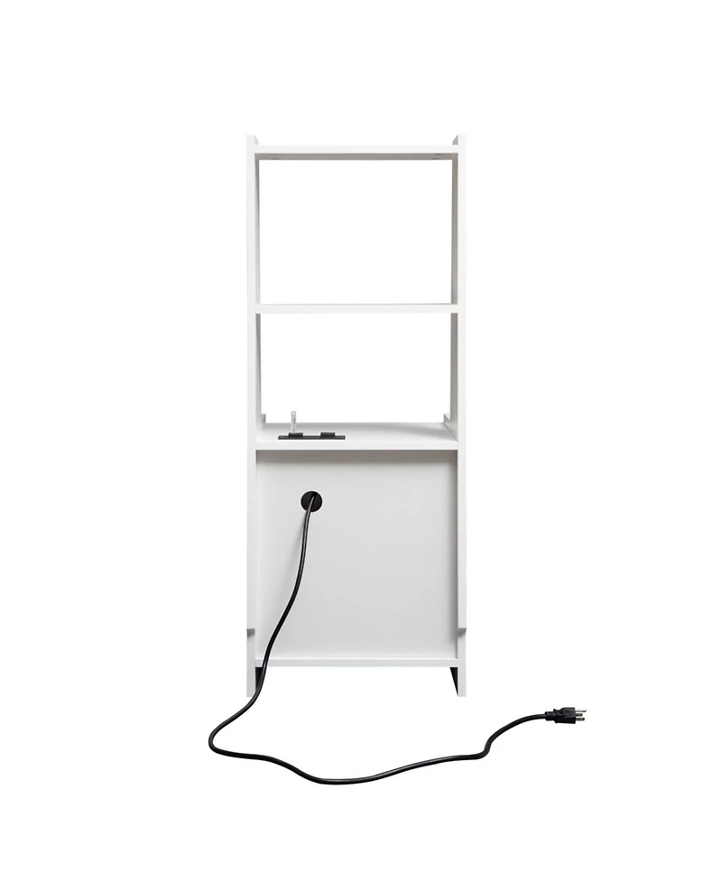 Streamdale Furniture Nightstands Set of 2, Charging, Night Light, Bookshelf, Storage