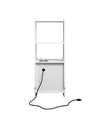 Streamdale Furniture Nightstands Set of 2, Charging, Night Light, Bookshelf, Storage