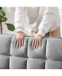 Streamdale Furniture 55" Convertible Velvet Sofa Bed