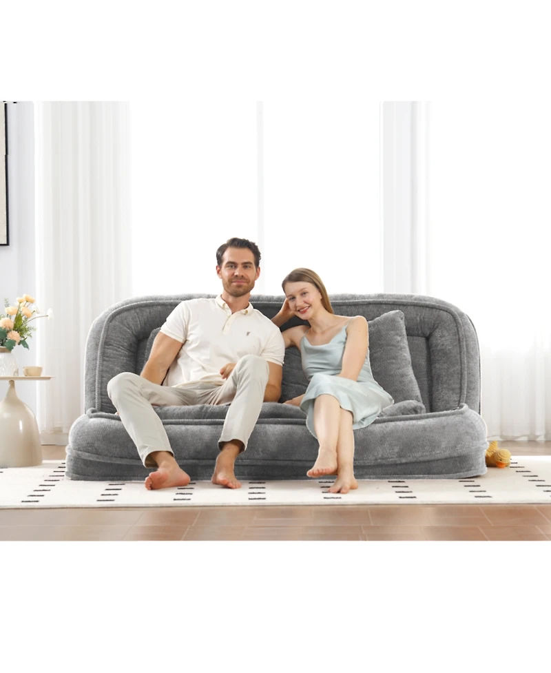 Streamdale Furniture Double Chenille Dog Bed Sofa Couch - Extra Large, Adjustable