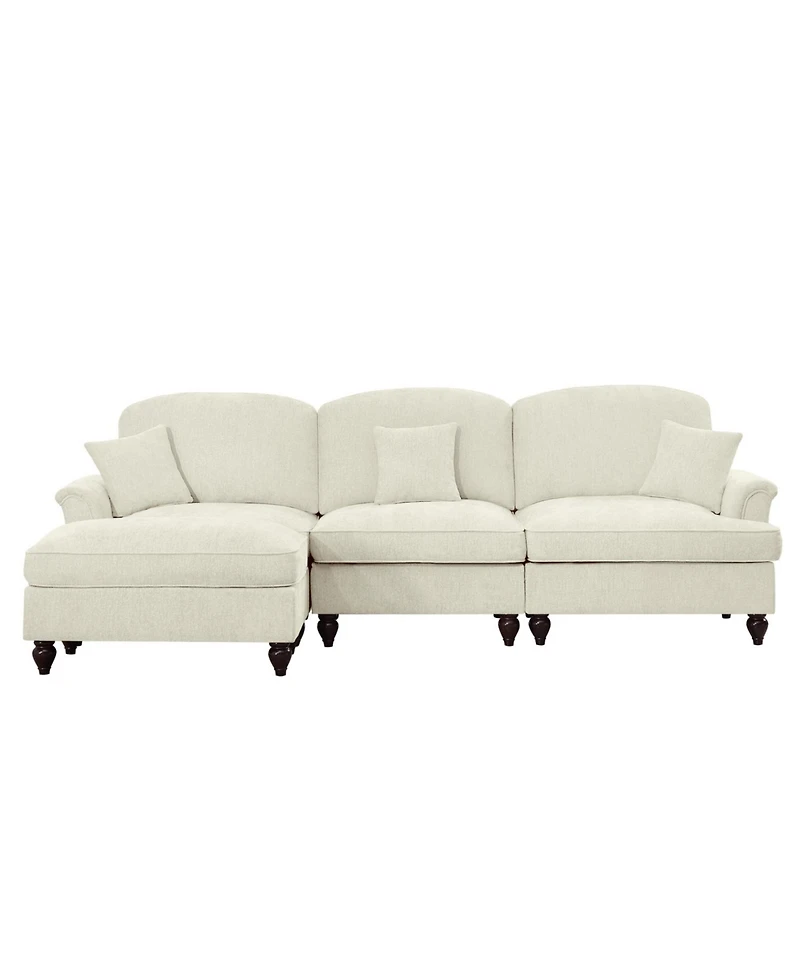 Streamdale Mid Century Modular Sectional Sofa with Ottoman