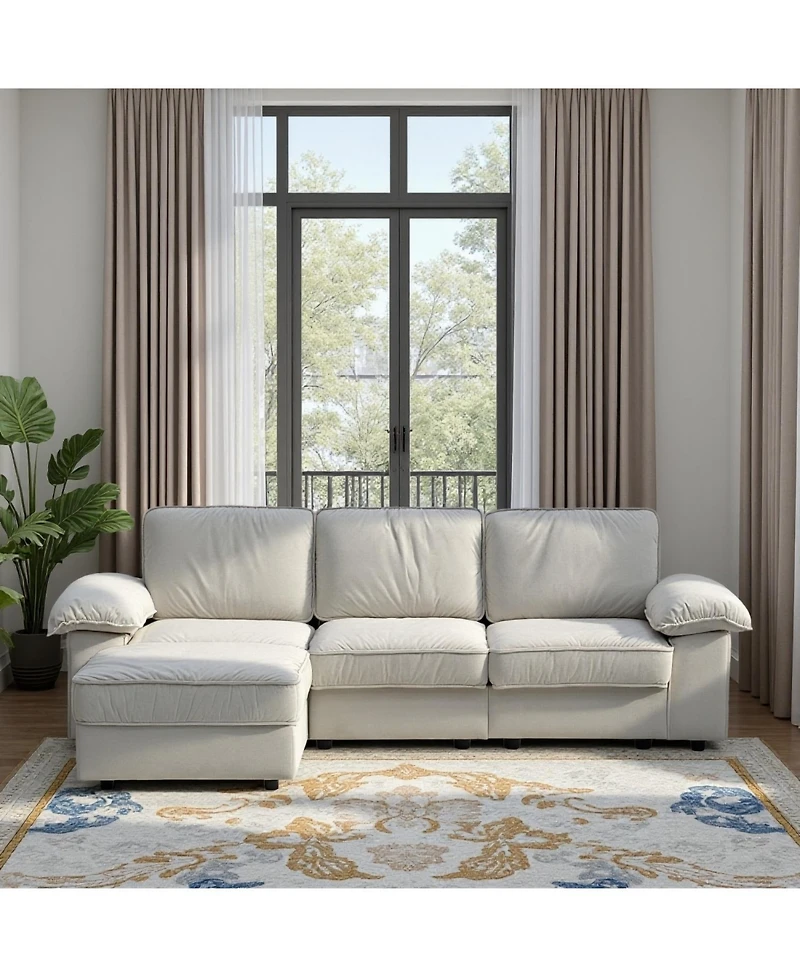Streamdale L-Shaped Sectional Sofa with Hidden Storage