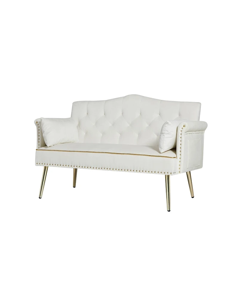 Streamdale Furniture Velvet Loveseat Sofa