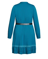 City Chic Women's Plus Precious Tie Dress