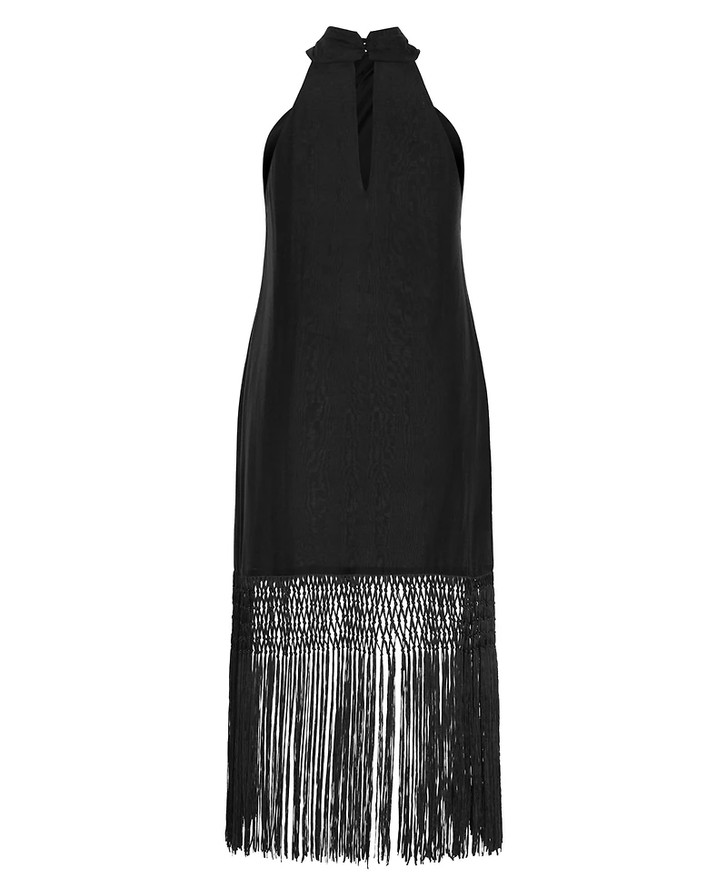 City Chic Plus Calypso Fringe Dress