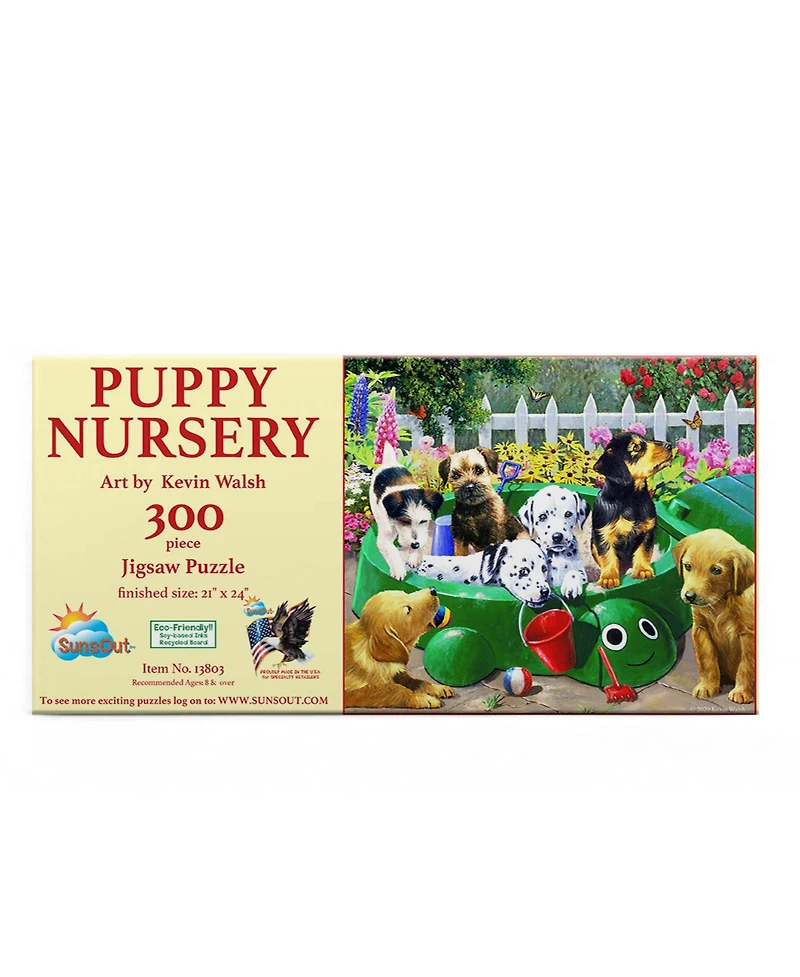SunsOut Puppy Nursery 300 piece Jigsaw Puzzle for Adults