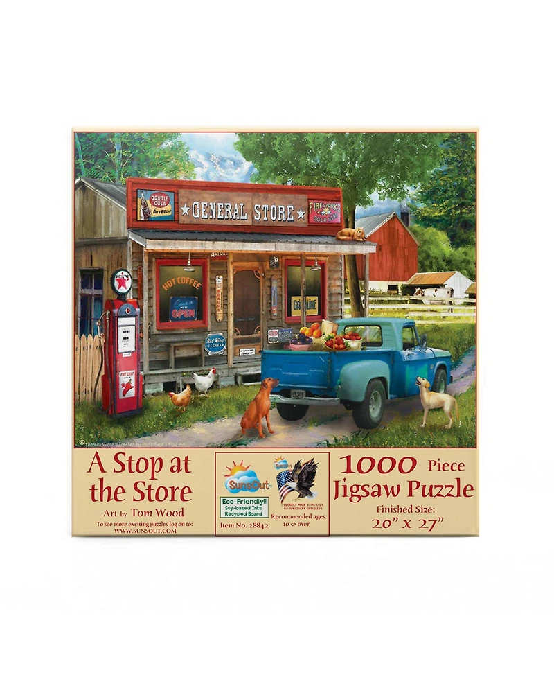 SunsOut A Stop at the Store 1000 piece Jigsaw Puzzle for Adults