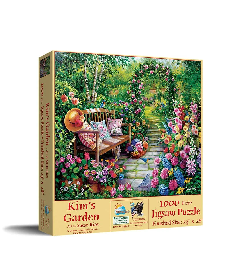 SunsOut Kim's Garden 1000 piece Jigsaw Puzzle for Adults