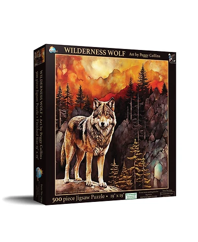 SunsOut Wilderness Wolf 500 piece Jigsaw Puzzle for Adults