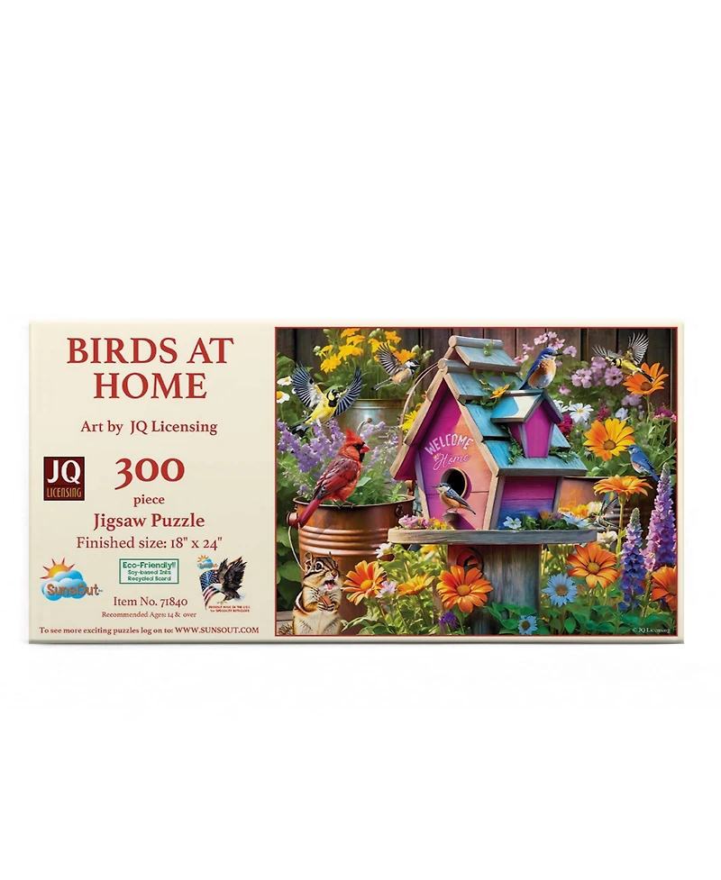 SunsOut Birds at Home 300 piece Jigsaw Puzzle for Adults