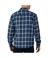 Alpine Swiss Men Plaid Flannel Shirt Jacket Button Down Long Sleeve Cotton Blend Shirts