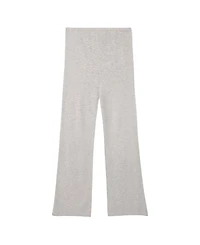 Gobi Cashmere Maternity Wide-Leg Knitted Pants