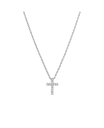 Bearfruit Jewelry Plated Aveline Crystal Cross Necklace Holiday Gift Guide