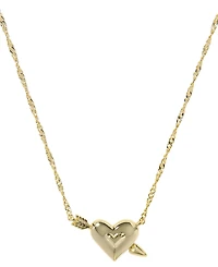 Kendra Scott Opalescent Resin Ari Heart Arrow Short Pendant Necklace