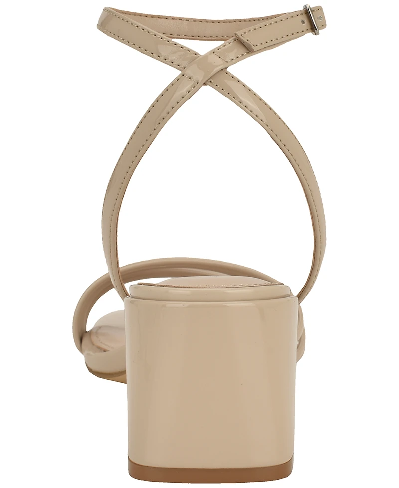 Calvin Klein Women's Pazey Strappy Block Heel Dress Sandals