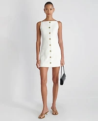 French Connection Women's Sleeveless Button-Down Mini Dress