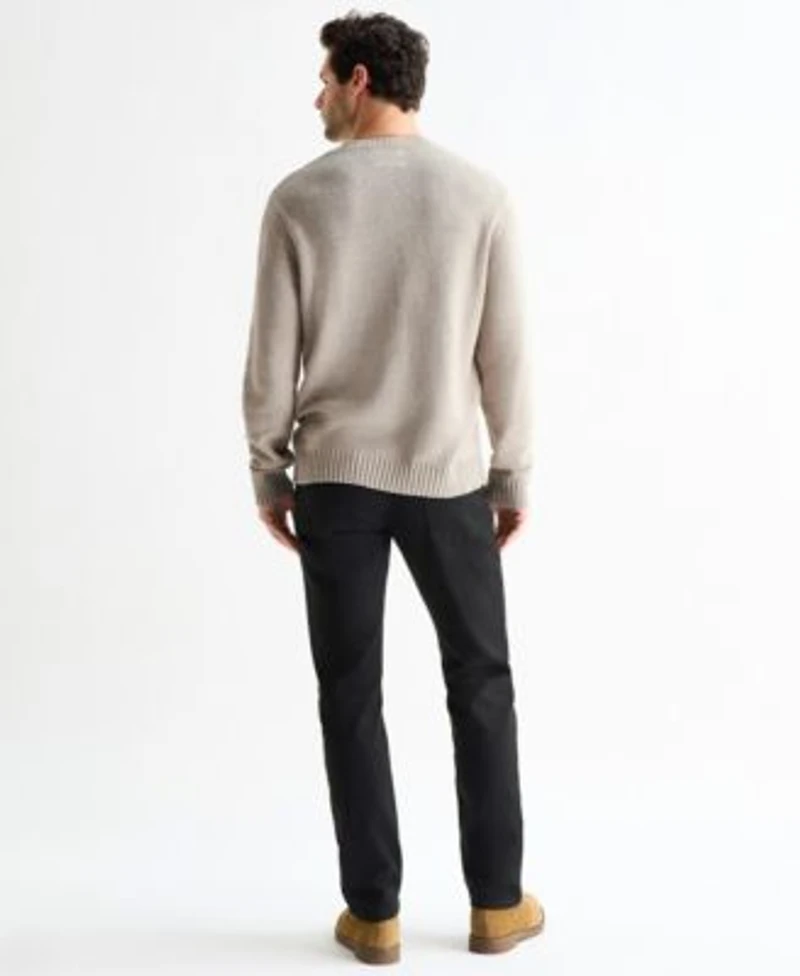 Lucky Brand Mens Regular Fit Long Sleeve Mustang Sweater Paired With The 410 Athletic Slim Fit Jeans