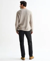 Lucky Brand Mens Regular Fit Long Sleeve Mustang Sweater Paired With The 410 Athletic Slim Fit Jeans