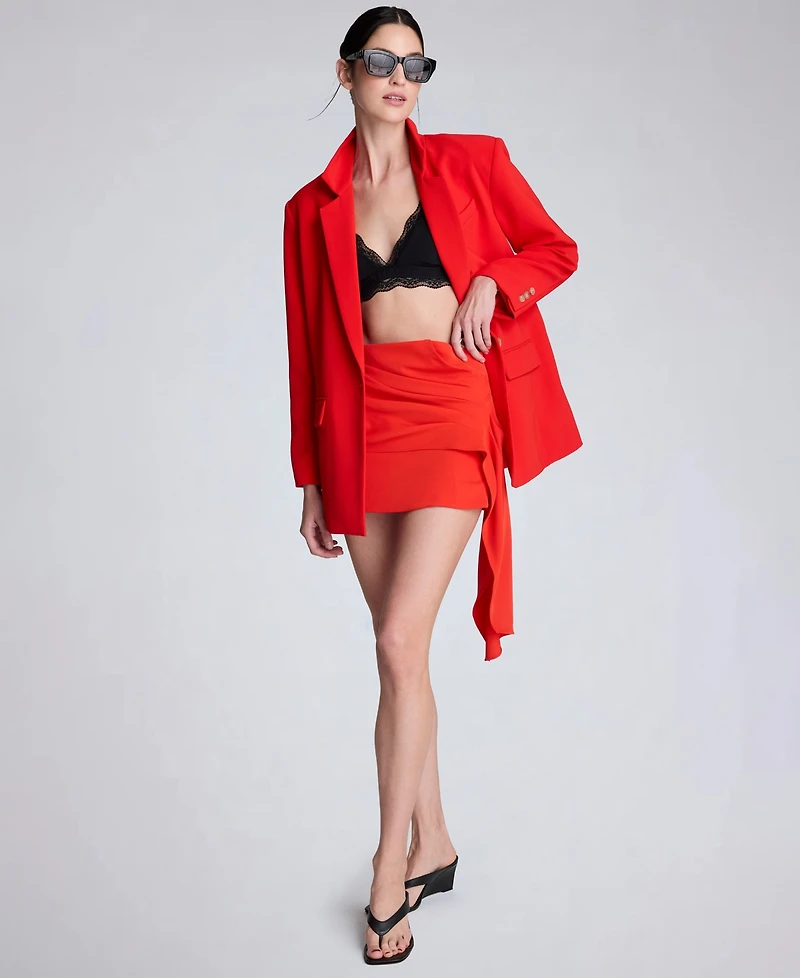 Kenneth Cole Women's One-Button Notch Collar Jacket