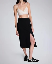 Kenneth Cole Women's Pull-On Column Slit Skirt