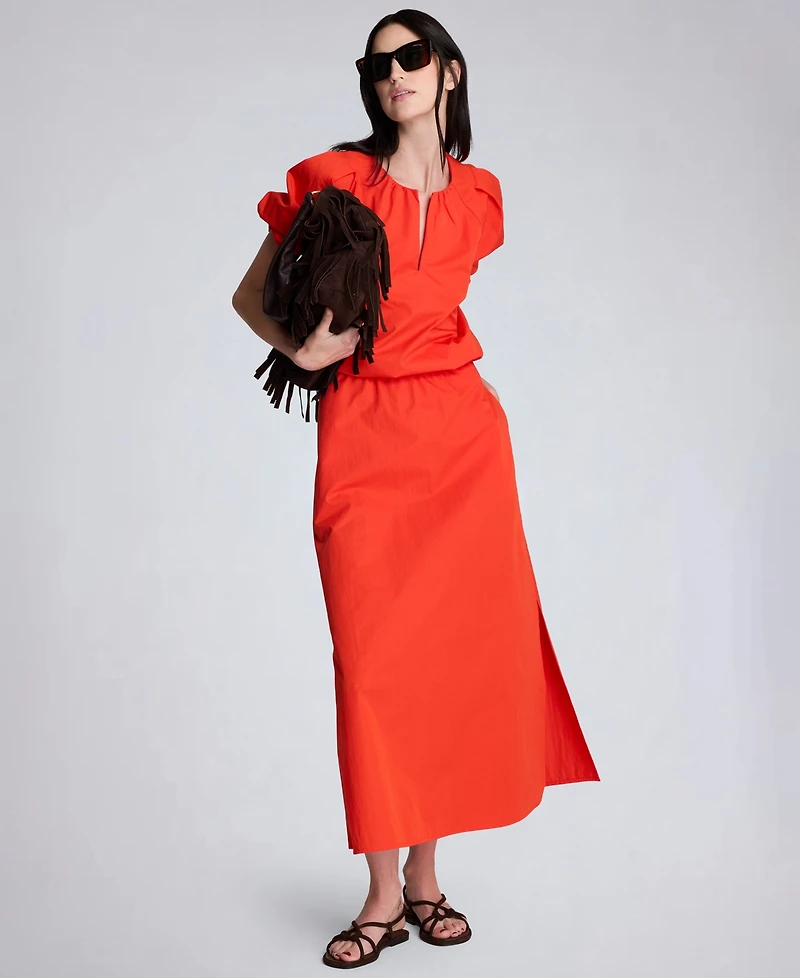 Kenneth Cole Women's Elastic Hem Pull-On Cropped Blouse