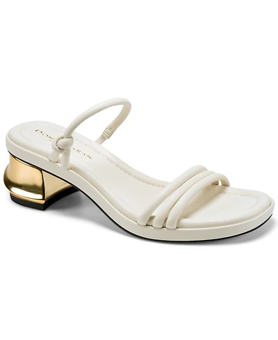 Donna Karan New York Women's Tafeta Multi Band Heeled Sandals